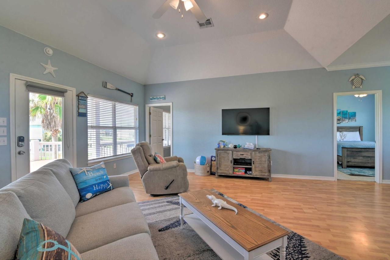 Bright Crystal Beach House, Walk To Coast! Villa Bolivar Peninsula Eksteriør bilde